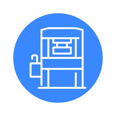 Welding machine olor line icon. Metal work. Pictogram for web page.