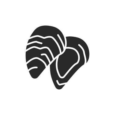 İstiridye rengi ikonu. Web sayfası, mobil uygulama, tanıtım için resim grafiği. 