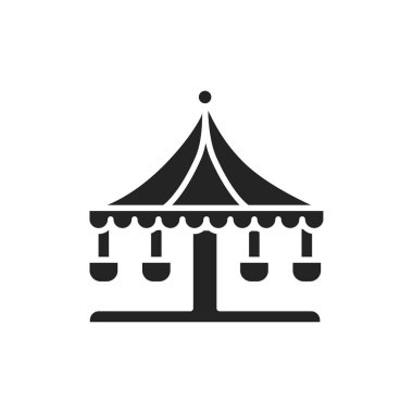 Kamu atlıkarınca renk çizgisi simgesi. İzole vektör ögesi. 