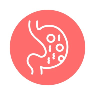 Osuruk çizgisi simgesi. İzole vektör ögesi. 