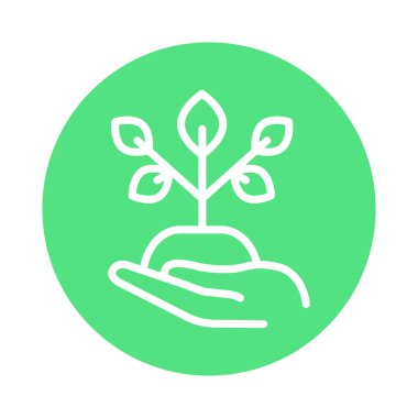 El çizgisi simgesine yerleştir. İzole vektör ögesi. 