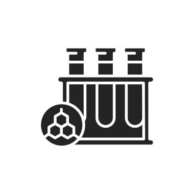 Hormon seviyesi çizgi simgesi ölçülüyor. İzole vektör ögesi. 