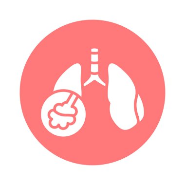 Zatürree çizgisi ikonu. İzole vektör ögesi. 