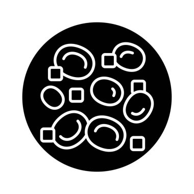 Kan şekeri çizgisi ikonu. İzole vektör ögesi. 