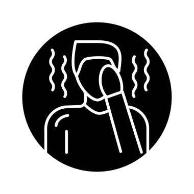 Zayıflık çizgisi simgesi. İzole vektör ögesi. 