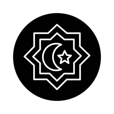 Islamic religion line color icon. Isolated vector element. 