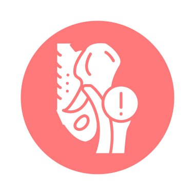 Siyatik çizgi simgesi. İzole vektör ögesi. 