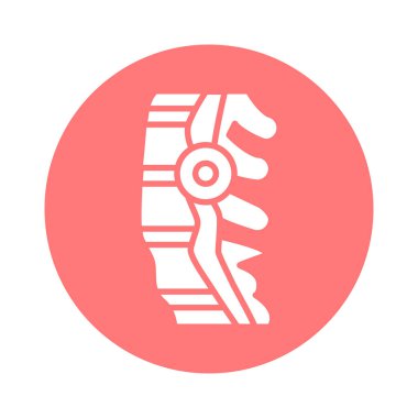 Stenoz çizgisi simgesi. İzole vektör ögesi. 