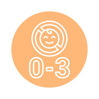 Yaş sınırı renk simgesi. Fizyoterapi, akupunktur..