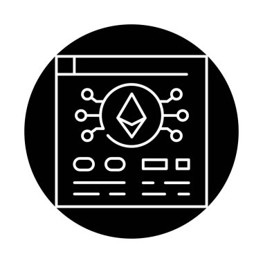 Platform black line icon. Virtual money.