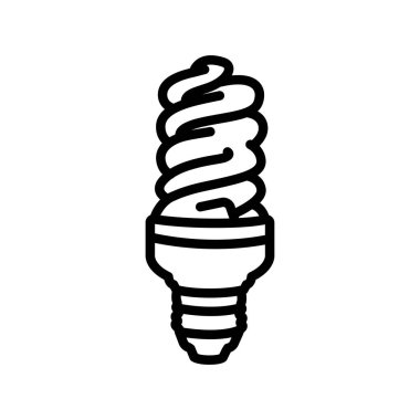 Sarmal lamba siyah çizgi simgesi. 