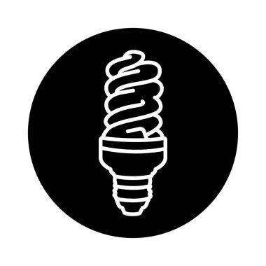 Sarmal lamba siyah çizgi simgesi. 