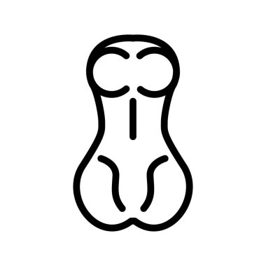 Seks oyuncağı renk çizgisi simgesi. Web sayfası için resim grafiği