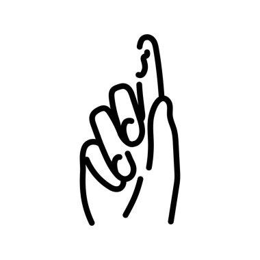 Parmak siyah çizgi ikonundaki kan. Yaralanmalar. 