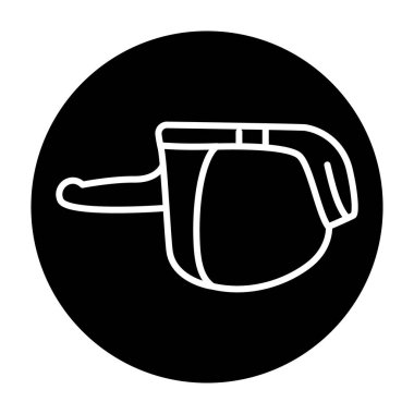 Strapon renk çizgisi simgesi. Web sayfası için resim grafiği