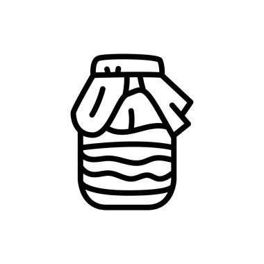 Kombu çayı kavanozda. Doğal element. Web sayfası, mobil uygulama, tanıtım için resim grafiği