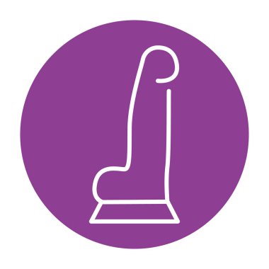 Dildo black line icon. Pictogram for web page