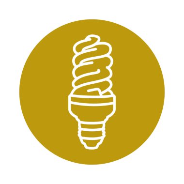 Sarmal lamba siyah çizgi simgesi. 