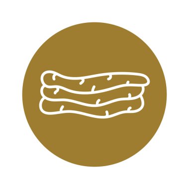 Kombucha ev yapımı çay rengi ikonu. Doğal element. Web sayfası, mobil uygulama, tanıtım için resim grafiği