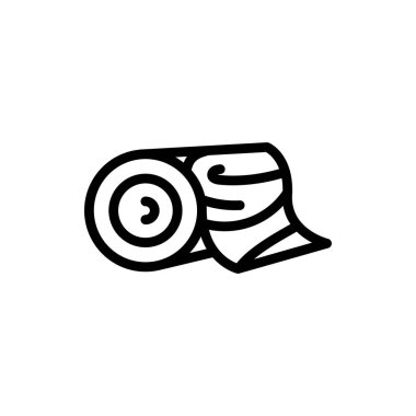 Tahta Veneer siyah çizgi kesme ikonu. Ahşap yapı malzemeleri.