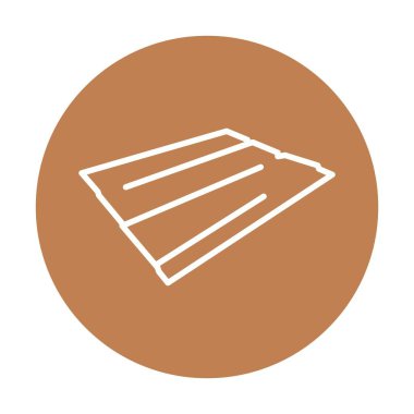 Kereste çizgisi simgesi. Hollywood illüstrasyonu.Web sayfası, mobil uygulama, düğme, logo için imza.