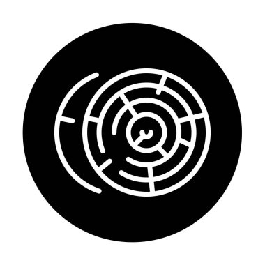 Yuvarlak ahşap çizgi simgesi. Web sayfası, mobil uygulama, düğme, logo için imzala.