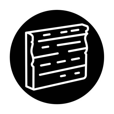 Tahta tahta satırı simgesi siyah. Web sayfası, mobil uygulama, düğme, logo için imza..