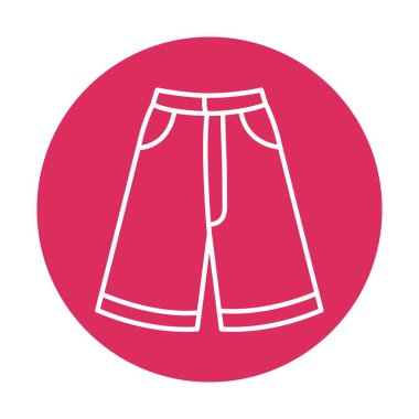 Yazlık kıyafetler. Vektör izole ögesi.