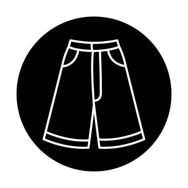 Yazlık kıyafetler. Vektör izole ögesi.