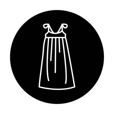 Yazlık kıyafetler. Vektör izole ögesi.