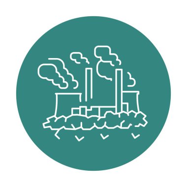 Alternatif enerji kaynağı. Vektör izole ögesi.