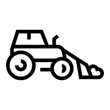 Kar Yükleme Hattı siyah simgesi. İzole edilmiş vektör düğmesi.