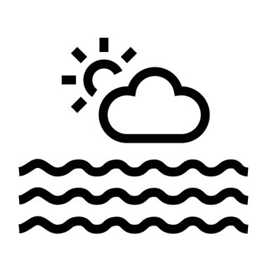 Su kaynakları siyah ikon çiziyor. İzole edilmiş vektör düğmesi.