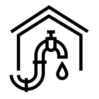 Su ikonu simgesi. İzole edilmiş vektör düğmesi.