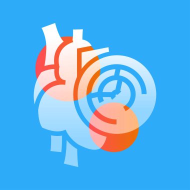 Arteriyel hipertansiyon çizgisi siyah ikon. Web sayfası için işaretler