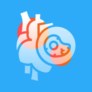 Atheroskleroz çizgi siyah ikon. Web sayfası için işaretler