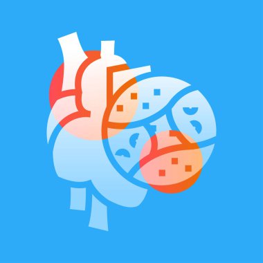 Kalp çizgisi simgesi. Web sayfası, mobil uygulama, düğme, logo için imza. İzole edilmiş vektör düğmesi. Düzenlenebilir vuruş.