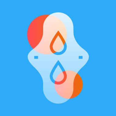 Aybaşı eko pedi cam morfizm çizimi. Şeffaflık bulanık elementler. Ui katmanlı tasarım. 