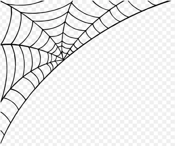 クモの巣でハロウィンパーティーの背景は 隔離されたPngまたは透明なテクスチャ テキストのための空白のスペース ポスター パンフレット オンライン広告 ベクトルイラストのための要素テンプレート — ストックベクタ
