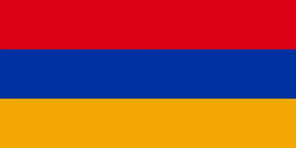 Armenien Flagge Standard Form Und Farbe — Stockvektor