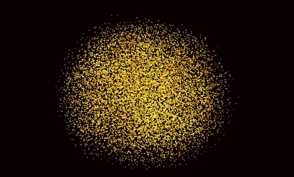 Частицы Золотого Блеска Выделяются Png Прозрачном Фоне Сверкающим Снегом Звездным — стоковый вектор