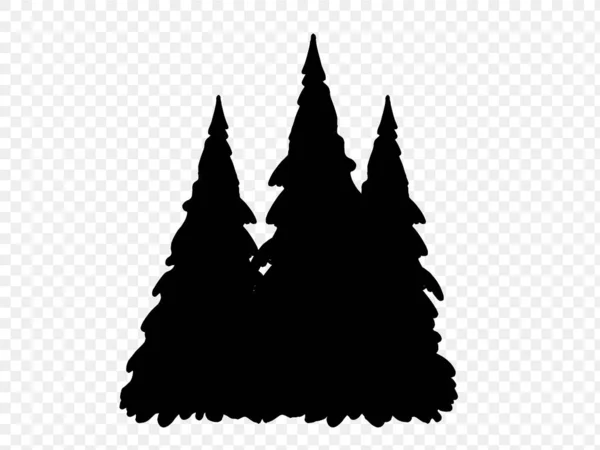 Χριστουγεννιάτικο Δέντρο Χιονισμένα Τοπία Απομονώσει Png Διαφανές Φόντο Γραφικούς Πόρους — Διανυσματικό Αρχείο