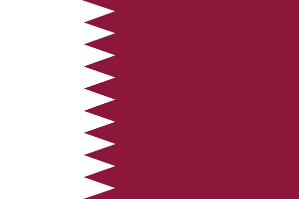 卡塔尔国旗标准形状和颜色 — 图库矢量图片