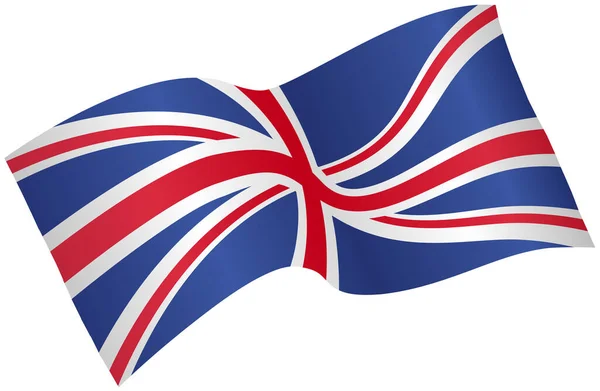 Acenando Bandeira Reino Unido Isolado Png Fundo Transparente Símbolos Reino — Fotografia de Stock