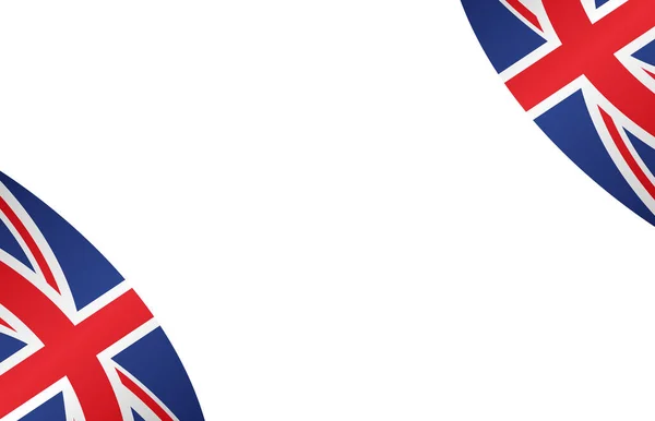Sventolando Bandiera Del Regno Unito Isolato Png Sfondo Trasparente Simboli — Foto Stock
