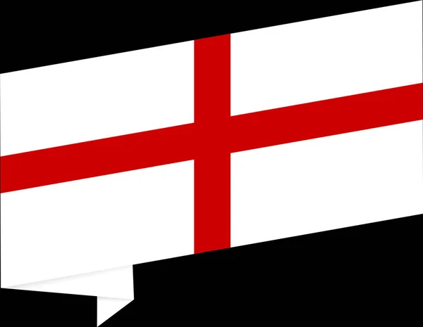 英格兰国旗在平底或透明背景上隔离 符号英格兰 促销和商业匹配的国家海报模板 矢量插图 — 图库矢量图片