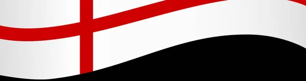 Onda Bandera Inglaterra Aislada Png Fondo Transparente Símbolo Inglaterra Plantilla — Archivo Imágenes Vectoriales