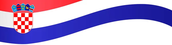 Ola Bandera Croacia Aislada Png Fondo Transparente Símbolo Croacia Plantilla — Archivo Imágenes Vectoriales