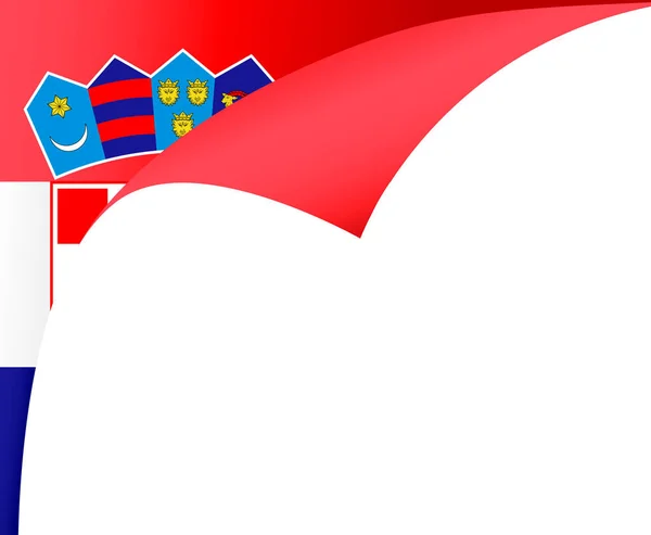 Chorvatsko Vlajka Vlna Izolované Png Nebo Transparentní Pozadí Symbol Chorvatsko — Stockový vektor
