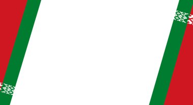 Belarus bayrak dalgası png veya şeffaf arkaplanda izole edilmiş, Sembol Belarus, afiş, kart, reklam, promosyon ve iş eşleşen ülke posteri, vektör ilülasyonu şablonu